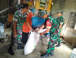 Beras Menjadi Kebutuhan Utama, Babinsa Cek Penggilingan Pastikan Stok Aman