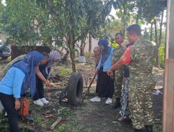 Dengan PSN Danramil Berharap Warganya Terbebas Dari Demam Berdarah