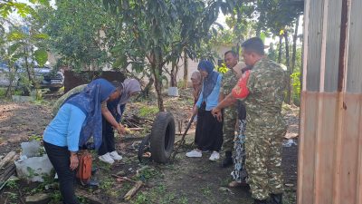 Dengan PSN Danramil Berharap Warganya Terbebas Dari Demam Berdarah