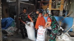 Dukung Program Ketahanan Pangan, Babinsa Datangi Penggilingan Padi