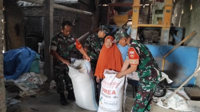 Dukung Program Ketahanan Pangan, Babinsa Datangi Penggilingan Padi