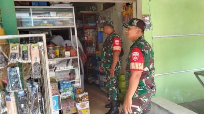 Babinsa Aktif Monitor dan Pantau Wilayah Binaan Demi Keamanan dan Ketertiban
