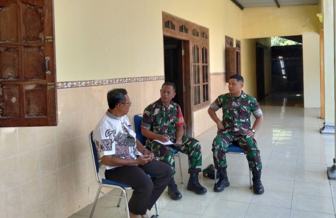 Untuk Mengetahui Kekuatan Wilayah, Babinsa Data Jumlah Warga Binaan 