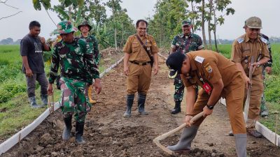 Camat Karangmalang; Jalan cor baru TMMD akan di gelar car free day