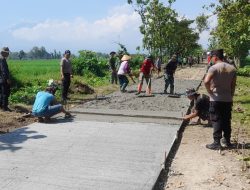 Sinergi TNI, Polri, Pemda dan Warga Percepat TMMD Reguler ke-128 Kodim 0725/Sragen di Desa Puro Kecamatan Karangmalang