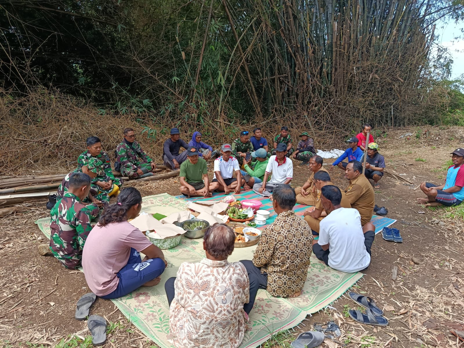 Awali pembangunan Sumur bor, warga gelar selamatan