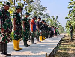 [08.56, 25/4/2026] Pak Mahmud: Cegah Erosi, TNI bangun Talud sepanjang 150m