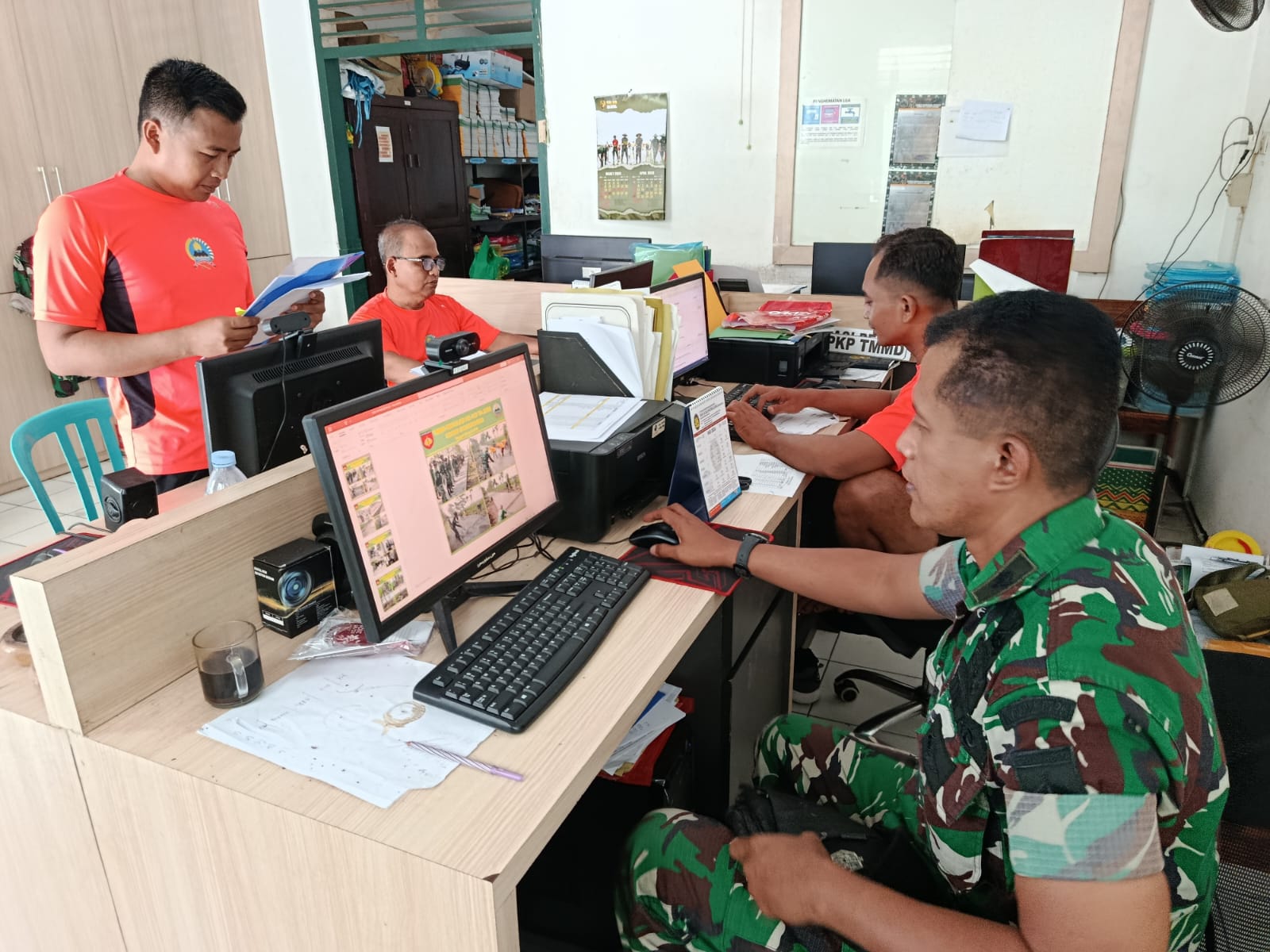 Inilah Staf Dandim Pemegang Peran Krusial Gelaran TMMD Reg ke-128 Kodim Sragen.