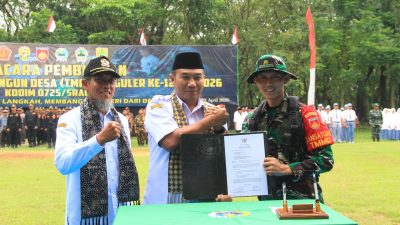 Gubernur Jateng utus Sekda Provinsi, Buka TMMD Reg 128 di Sragen