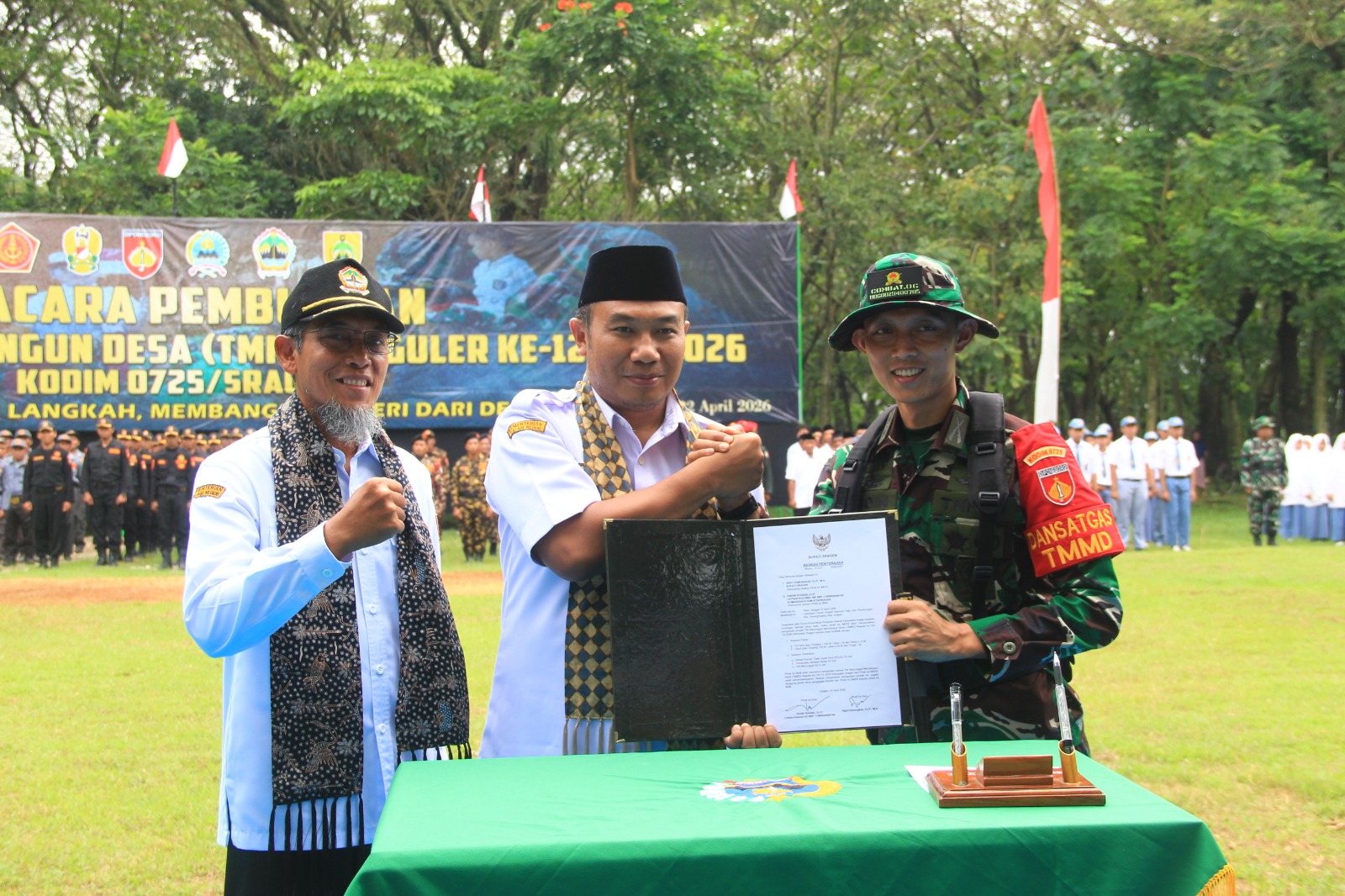 Gubernur Jateng utus Sekda Provinsi, Buka TMMD Reg 128 di Sragen
