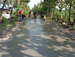 Satgas TMMD Kodim Sragen Tancap Gas, Pengerjaan Jalan di karang malang Dikebut Tanpa Hari Libur