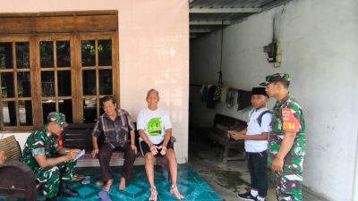 Jaga Kemanunggalan, Anjangsana ke Rumah Warga Jadi Rutinitas Babinsa