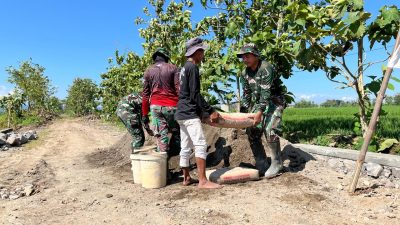 Kekompakan TNI-Warga Terjalin Erat di Desa Puro