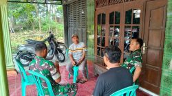 Ngopi Bareng di Beranda Desa, Danramil 02/Karang Rawat Kemanunggalan TNI dan Rakyat di Lokasi TMMD Reguler Ke-128 Kodim Sragen