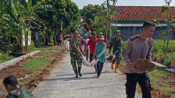 Pacu Semangat Jelang Kunjungan Danrem, Satgas TMMD Reg 128 Kodim Sragen dan Warga Tancap Gas Selesaikan Pembereman Jalan dengan Alat Kreatif