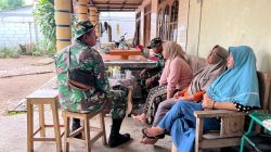 Kedekatan Satgas TMMD Dengan Ibu-Ibu PKK Desa Puro Terjalin Hangat