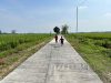 Adu Balap lari dijalan Baru di TMMD Reg ke-128 Kodim 0725/Sragen