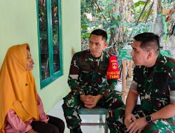 Haru dan Bahagia Ibu Sri Sambut Kedatangan Danrem dan Dansatgas TMMD