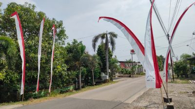 Umbul-Umbul Merah Putih Warnai Desa Puro, Semangat Kebangsaan Hidup Bersama TMMD