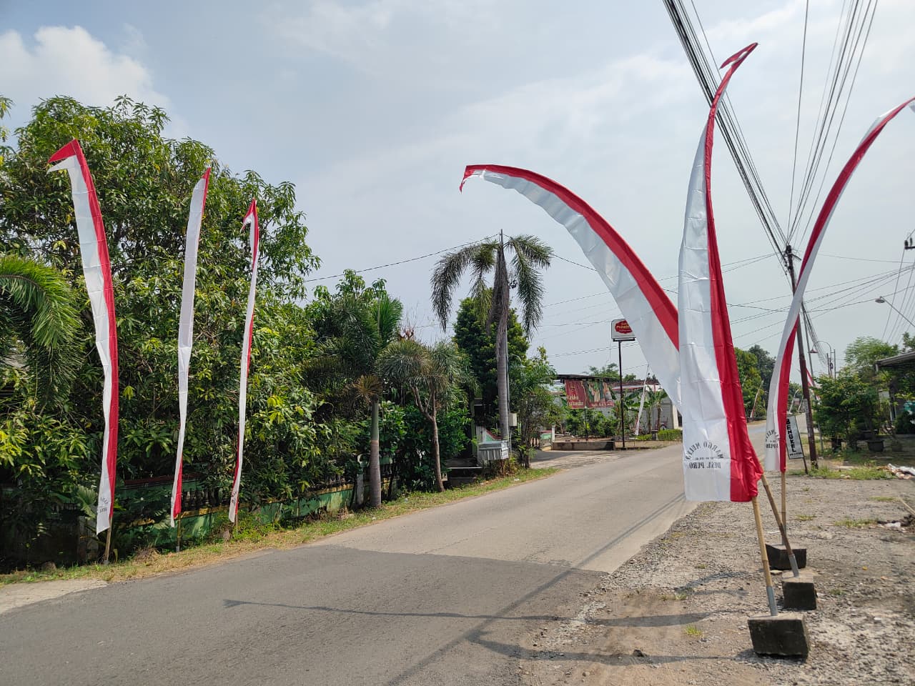 Umbul-Umbul Merah Putih Warnai Desa Puro, Semangat Kebangsaan Hidup Bersama TMMD