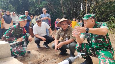 Air Bening dari Sumur Bor TMMD Tuai Apresiasi Danrem 074/Warastratama