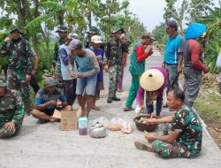 Makan Sederhana, Kebersamaan Luar Biasa di Lokasi TMMD