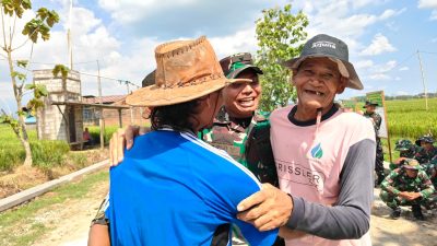 Hangatnya Kebersamaan TMMD, Kasdim Sragen Sampaikan Permohonan Maaf kepada Warga Desa Puro