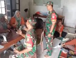 Babinsa Kunjungi Posyandu, Pantau Balita dan Cek Kasus Stunting