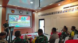 Dansatgas TMMD Reg 128 Sragen paparkan hasil pekerjaan kepada Tim Wasev