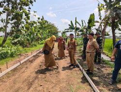 Ibu Sariyati dari Dinas PMD Kunjungi Lokasi Cor Blok Jalan, Pastikan Pekerjaan Berjalan Baik dan Sesuai