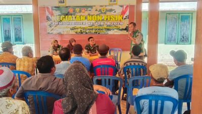 Waspadai PMK di Musim Pancaroba, Satgas TMMD Reguler ke-128 Kodim Sragen Gelar Penyuluhan Peternakan untuk Warga