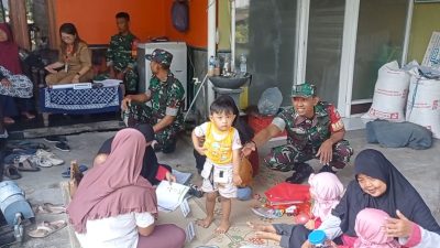 Melalui Posyandu, Babinsa Pantau Langsung Pertumbuhan dan Kesehatan Balita