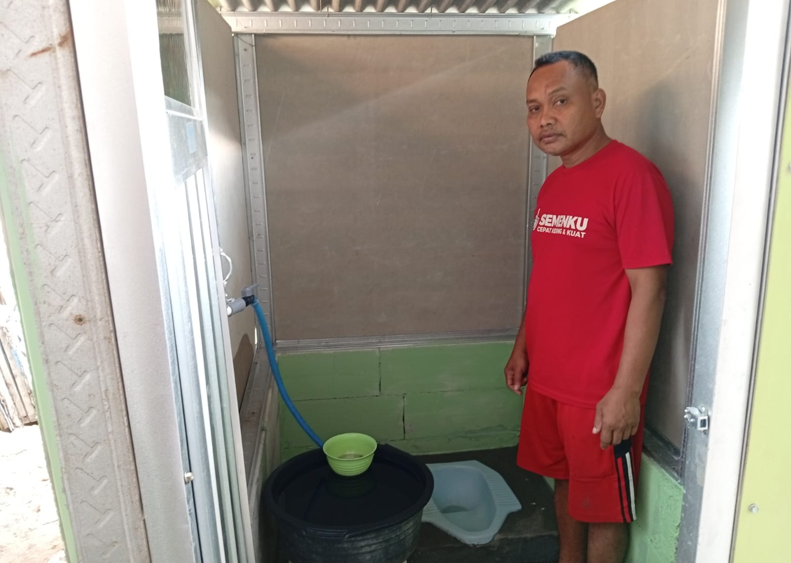 Jamban Jadi ,Edi Suprapto Sumringah