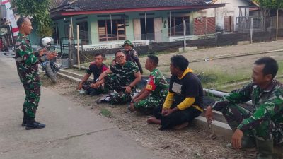 Hangatnya Kebersamaan Pasiter Kodim 0725/Sragen Tinjau Progres TMMD Reg ke-128 di Desa Puro