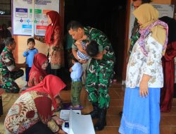 TMMD Reguler 128 Kodim Sragen Kembali Sasar Kesehatan Balita Melalui Pelayanan Posyandu di Desa Guworejo
