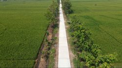 Jalan Sawah “Bak Arena Balap”, Hadiah TMMD ke – 128 Kodim Sragen untuk warga