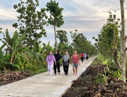 Jalan Betonisasi TMMD Kodim 0725/Sragen Dimanfaatkan Warga untuk Olahraga Pagi