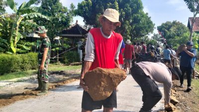 Semangat Tak Pernah Tua, Cipto Suparno Jadi Inspirasi TMMD Reguler Ke-128 Kodim Sragen