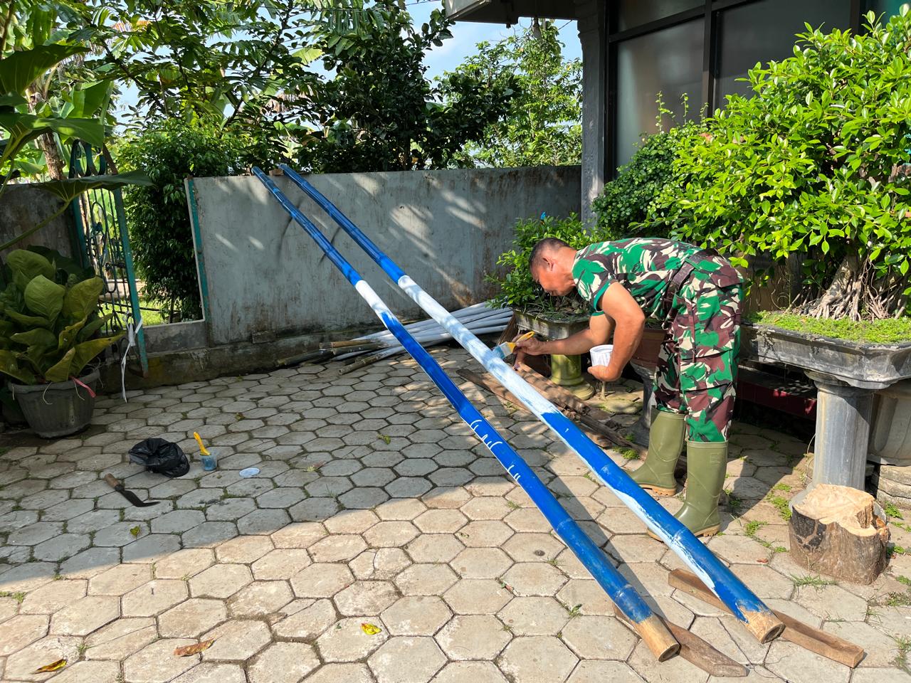 Persiapan Penutupan TMMD Di Desa Puro Terus Dikebut