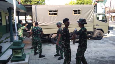 Bantuan Keramik Pangdam IV/Diponegoro Tiba di Koramil Karangmalang