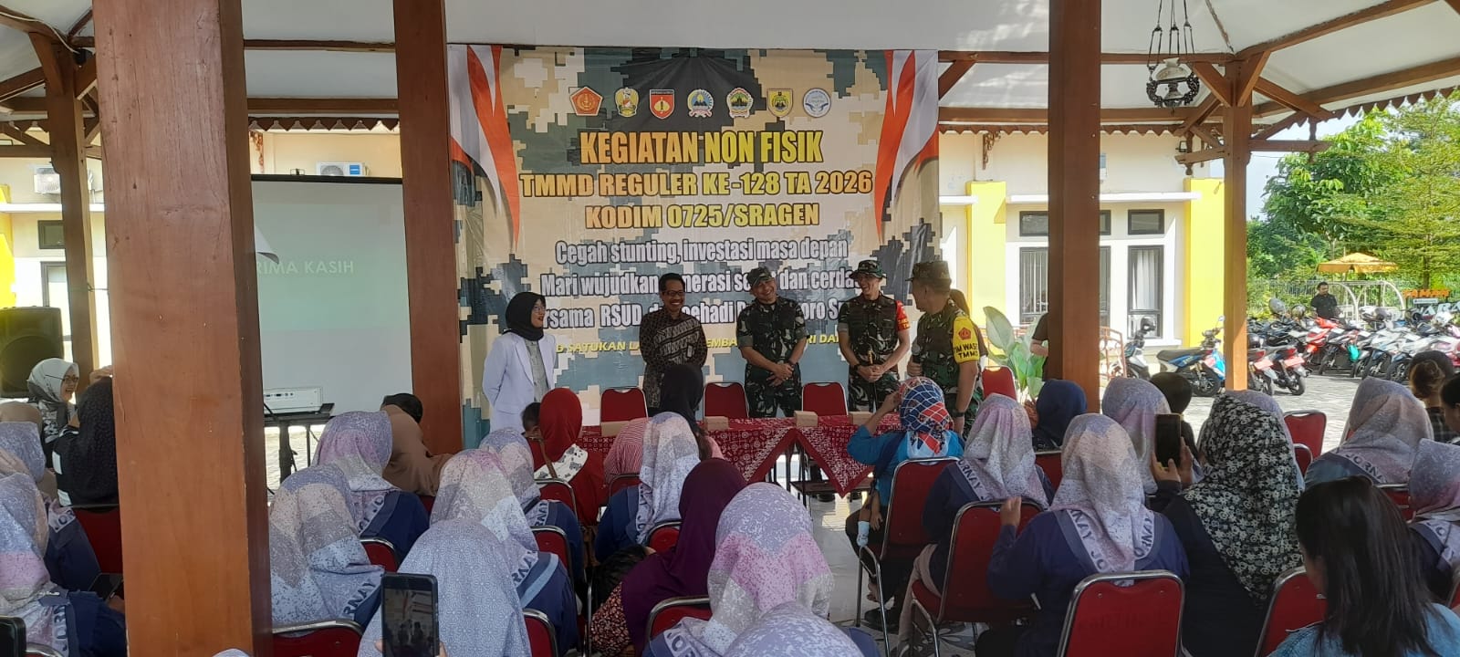 Kodim 0725/Sragen Gandeng RSUD dr. Soehardi Prijonegoro Sragen Berikan Penyuluhan Cegah Stunting