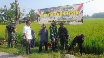 Satgas TMMD Tanam 500 Pohon di Sidikan