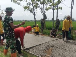 Dansatgas TMMD Reguler ke-128 Pantau Ketat Progres Pengecoran Jalan