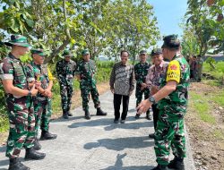Tim WASEV TMMD Tinjau Pembangunan Di Desa Puro’