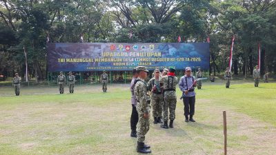 Dandim Pimpin Langsung Gladi Upacara Penutupan TMMD Reg 128 Kodim 0725/Sragen