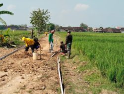 *Cor Jalan belum 100%, warga inisiatif pasang tiang penerangan*