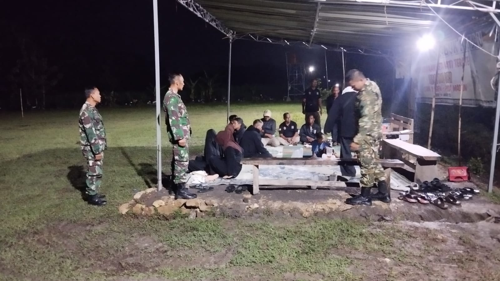 TNI Hadir! Koramil 12/Gesi Perketat Pengamanan Lewat Patroli Keliling