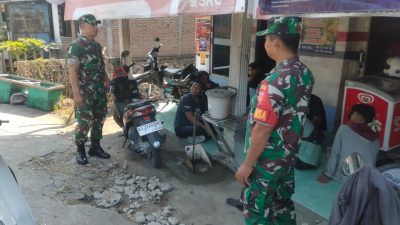 Mata Tak Pernah Lengah, Bati Koramil Jenar Turun Langsung Pantau Wilayah Demi Ciptakan Rasa Aman