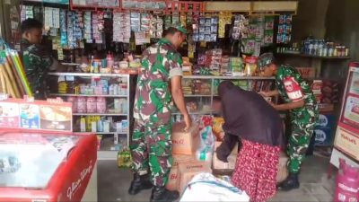 Jaga Daya Beli Warga, Babinsa Pantau Langsung Harga Sembako