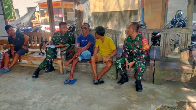 Sertu Teguh  Jemput Data dari Lapangan, Warga Dukuh Drugan Sambut Antusias